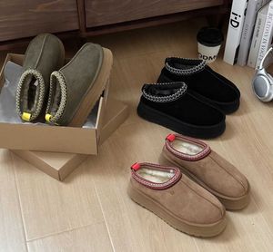 UGGit Laarzen Designer Schoenen Australië Dames Winterlaarzen Tasmanes Bont Slippers Mini Klassieke Platformlaarzen Suède Wol Comfort Wol Pluche Enkel Kort 35-44