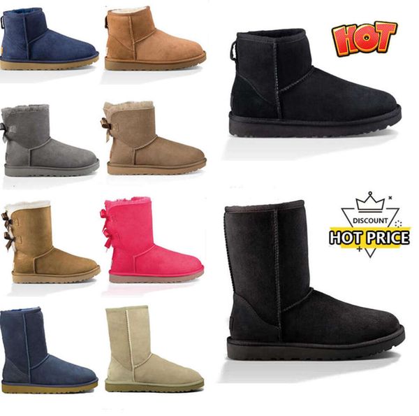 Botas Uggliss Tasman Boots Tazz Mujeres de lujo Invierno Nieve para mujer Clásico Negro Rojo Marrón Al aire libre Interior Dama Australia Entrenadores Zapatillas de deporte 36-41 Zapatos de moda