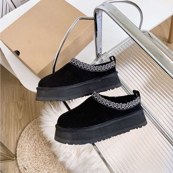 Uggsboot diseñador botas para mujeres australia uggies boot para mujer tasman tazz zapatillas mini plataforma botines de gamuza de invierno zapatos de lana de gamuza de invierno damas tobillo de piel australiana B