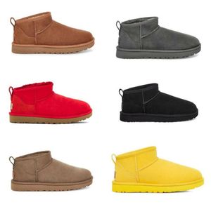 UGGsity Femmes Ultra Mini Bottes De Neige Pantoufle u F11 Hiver Nouveau Populaire Cheville Doux Confortable En Peau De Mouton Garder Au Chaud En Peluche Avec Carte Dustbag Beaux Cadeaux