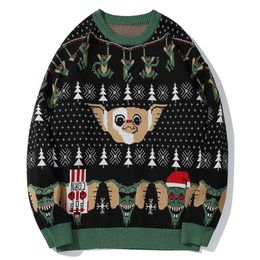 Lelijke kersttrui voor cadeau Santa Elf grappige trui dames heren truien losse truien tops herfst winter kleding top 240104