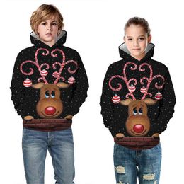 Pull laid pour enfants Pulls de Noël Mode Sweat à capuche Funny Enfants Garçon Grils Streetwear 2021 Hiver Automne Noël Y1118