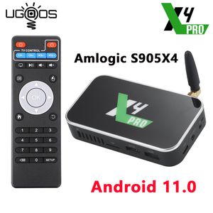 UGOOS X4 PRO DDR4 4GB 32GB Amlogic S905X4 Android 11 Smart TV Box BT4.0 1000M LAN Set TopBox 4K Media Player