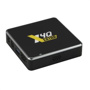 UGOOS X4Q boîtier TV supplémentaire Android 11 LPDDR4 4G 128 go Winevine L1 Amlogic S905X4 1000M BT5.0 4K AV1 bt voix Smart TVbox