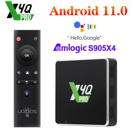 UgoOS X4Q Pro TV Box Android 11 Smart TV Box S905X4 DDR4 4GB 32GB WIFI 1000M X4 CUBE S905X3 Android 9.0 TVBox Set Topbox