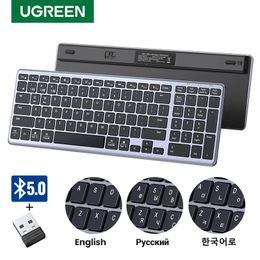 UGREEN Toetsenbord Draadloze Bluetooth 50 24G RussianKoreanEN 99 Keycaps Voor MacBook iPad PC Tablet USB C Oplaadbare 240229