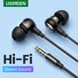 Ugreen Lighing Type C casque de basse stéréo dans l'oreille 3.5mm écouteurs filaires en métal HIFI écouteur avec micro