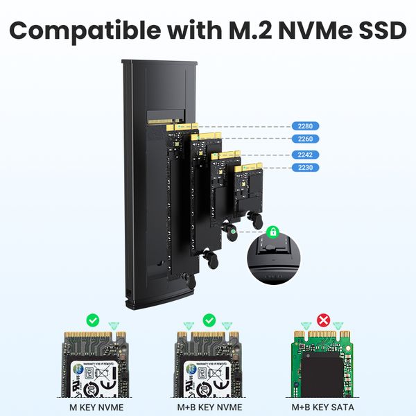 Adaptateur SSD SSD NVME 10 Gbit
