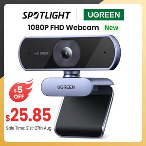 UGREEN USB Webcam 1080P HD Mini Webcam pour ordinateur portable caméra Web double microphones pour Youtube Zoom appel vidéo 2K web cam 240104