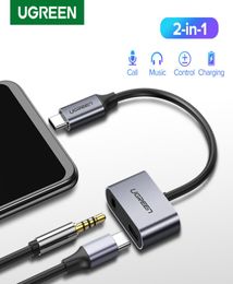 UGREEN USBC a Jack 35 tipo C Cable adaptador USB TypeC 35mm AUX convertidor de auriculares para Huawei P20 Pro Xiaomi Mi 6 8 9 se Note6814165