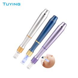 UHOOMA H3 + Derma Pen Professional Microneedle Derma Roller Pen micro aiguilletage dermapen électrique sans fil pour le rajeunissement de la peau DHL Free Ship