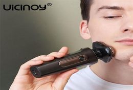 UICINOY rasoir électrique hommes rasoir Rechargeable Machine à raser pour humide sec IPX7 tondeuse étanche 2202222930123