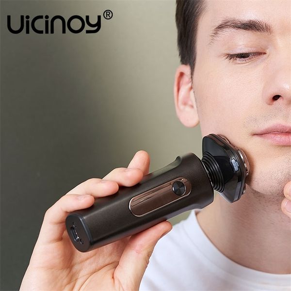 UICINOY rasoir électrique hommes rasoir Rechargeable rasage Machine pour humide sec IPX7 étanche tondeuse 220222