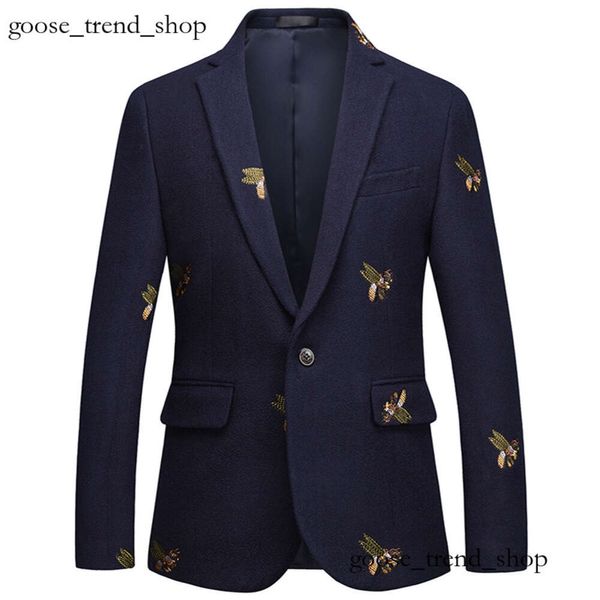 Trajes de abeja uit traje delgado lino formal 326 chaqueta blazer blazer diseñador de calidad s fit chaquets styles s uit empresas bordados bordados altos casco 224