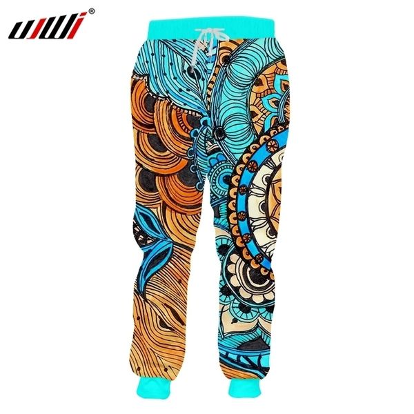 UJWI pantalons personnalisés couleur Totem mode impression 3D pantalons de sport conception papillon survêtement goutte en gros surdimensionné 220613