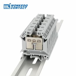 Bloque terminal de riel de tornillo UK-25 de tornillo, conexión de alimentación de enchufe de cable de 25 mm², conector eléctrico de alambre de tira UK25