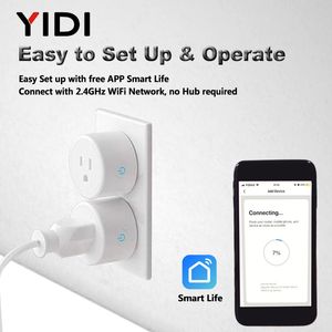 VK EU US WIFI SMART SOCKET -plug elektrische muur GSM Power Socket Plugs Outlet Timer Voice Tuya Remote Control Smart Home