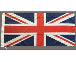 Bandera del Reino Unido 09x15m Británicas Nacionales Británicas 3x5 pies El Reino Unido de Gran Bretaña e Irlanda del Norte GBR Flag Banner Flying Hanging2107111