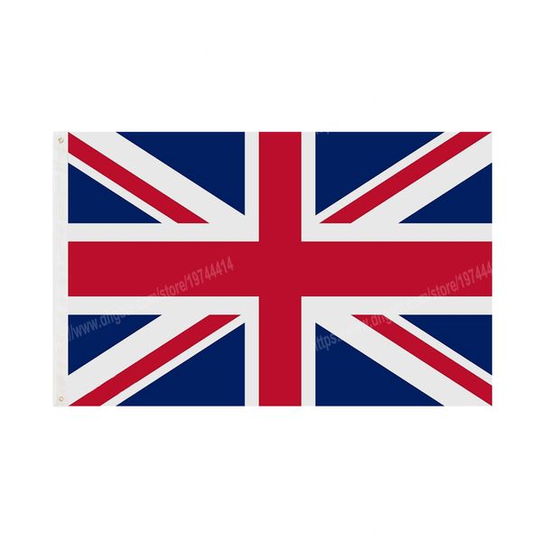 Drapeau britannique en Polyester, bannière nationale volante, 90x150cm, 3x5 pieds, drapeaux partout dans le monde, en plein air