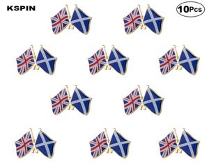 UK Jack Ecosse épinglette drapeau badge broche broches insignes 10 pièces un Lot7175311