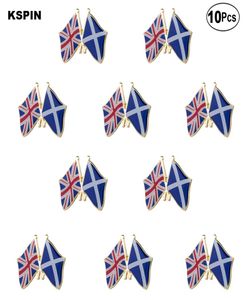 UK Jack Scotland Rapel Pin vlag Badge broche pins Badges 10pcs veel3587040