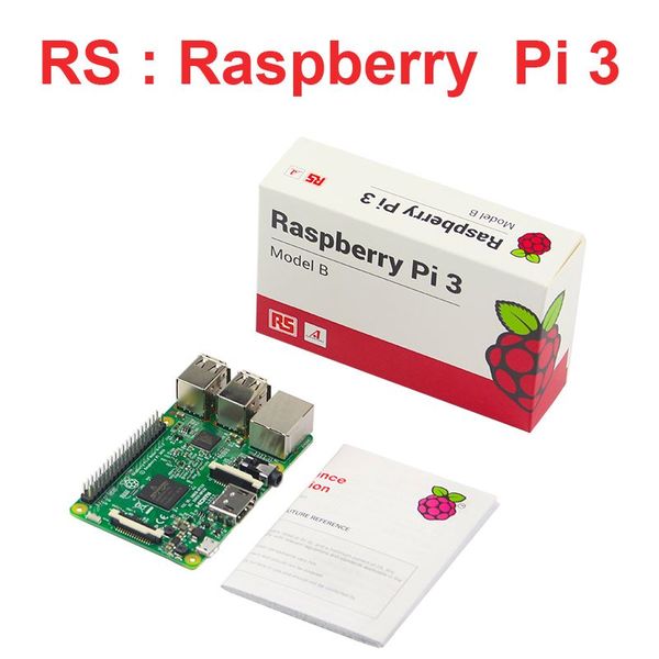 Livraison gratuite au Royaume-Uni Fabriqué au Royaume-Uni Raspberry Pi3 Modèle B 1 Go 1,2 GHz 64 bits Quad-Core CPU WiFi Bluetooth Raspberry Pi3 Board Version RS
