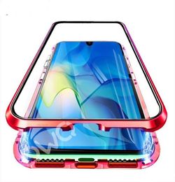 Étui de téléphone en verre magnétique en métal britannique pour Huawei P20 P30 PRO LITE P SMART 2019 COILLES DE PROTECTION pour Huawei Mate 20 Lite Pro Flip Cove9604815