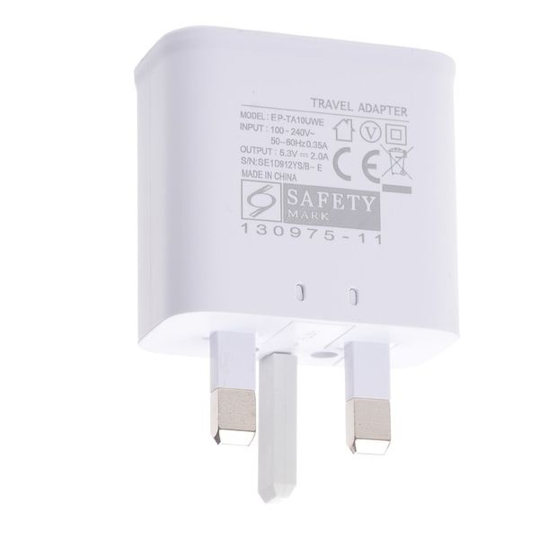 UK Plug 5V 2A AC EP-TA10UWE Puerto USB único Cargador de pared para teléfono inteligente para Samsung Galaxy NOTE4 / S6 / S7 de buena calidad