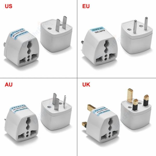 Adaptateur de fiche britannique US European Au UE à UK British Travel Adaptateur électrique Convertisseur Plug