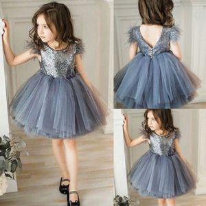 Uk zomer peuter kind baby meisje partij kant tutu backless prinses jurk sundress q0716