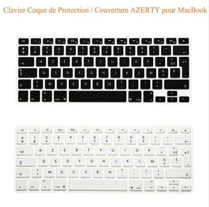 UKEU Clavier AZERTY housse de clavier en Silicone pour MacBook Pro Air Retina 13039039 pouces A1342 A1369 A1466 A1278 A1425 A151864181