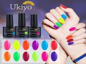Ukiyo 10 ml fluorescerende neon nagelgellak afwezig UV gel nagellak snoepkleur nagel kunst gelnis manicure nagels lak4502715