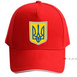 Oekraïne Baseball Cap Custom Made Name Number Team Logo Hoed UKR Country Travel Oekraïens Nation Ukrayina Vlag Hoofddeksels GCB14673