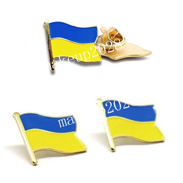 Ukraine Drapeau Broche En Métal Broche Broche Souvenir Badge Chapeau Sac Décoration Creative Artisanat Cadeaux