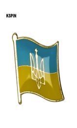 Alfinete de lapela da bandeira da Ucrânia Emblema da bandeira Alfinetes de lapela Broche KS01876213520
