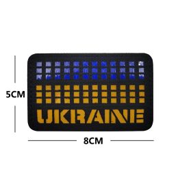 Drapeau ukraine drapeau ukrainien brassard ir multicam patch hook boucle badges autocollants tissu militaire rayure tactique ukr drapeau pour sac à dos