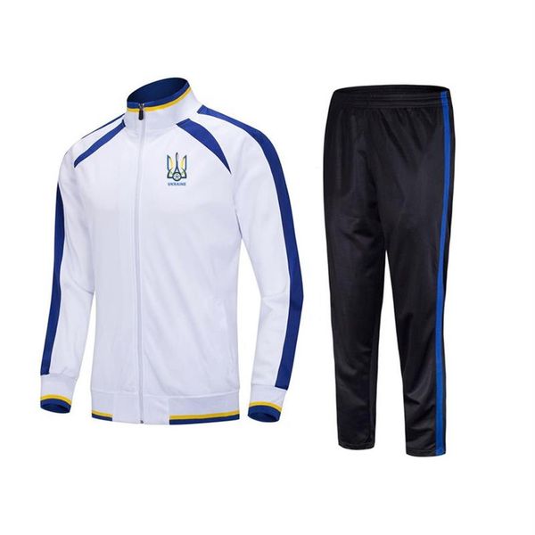 Association ukrainienne de football, survêtements pour hommes, costume de jogging en plein air pour adultes, veste de sport à manches longues, costume de football 218R