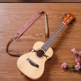 Ukelele nylon lederen band met haak Hawaiiaanse ukelele schouderbanden riem voor concert sopraan tenor ukelele accessoire