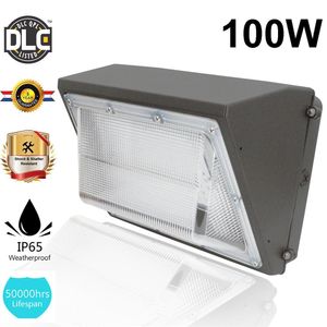 UL DLC mur LED Pack lumière 40w 60w 80w 100w 120w montage mural extérieur lampe de jardin LED AC 90-277V 5500K pilote de puits moyen