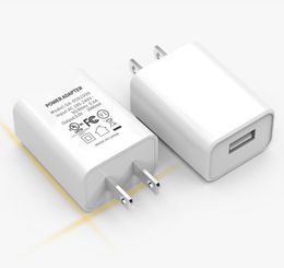 Prise américaine certifiée UL FCC 5V 2A 3A 15W Chargeur rapide USB Chargeur mural de voyage Adaptateur secteur pour téléphone portable pour produits numériques iPhone Samsung