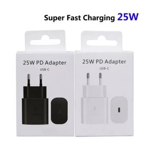 UL US/EU/UK -plug Type C Wall Charger USB C voor Samsung PD 25W Chargers Galaxy S24/S23 Ultra/Note10/Note 10 Plus TA800