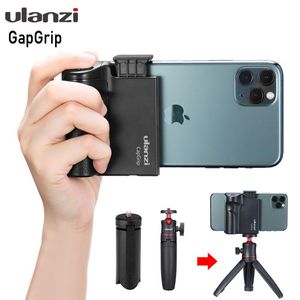 Ulanzi CapGrip inalámbrico Bluetooth Smartphone 1/4 tornillo Selfie mango agarre teléfono estabilizador adaptador soporte trípode montaje