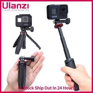 Ulanzi MT-09 bâton de Selfie extensible pour Hero 11 10 9 8 7 6 trépied Vlog Portable Mini caméra d'action poignée accessoire HKD230828