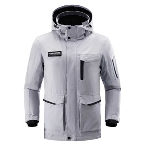 Veste pour hommes Uleemark Coupe-vent respirant imperméable léger avec capuche amovible pour manteau multi-poches classique en plein air 210909