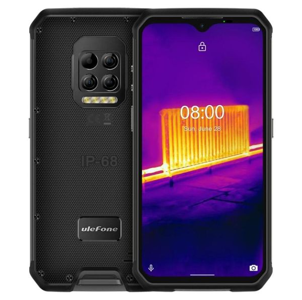 Ulefone Armor 9 Teléfono resistente Cámara de imagen térmica 8GB 128GB Cámaras traseras triples Identificación facial Identificación de huellas dactilares 6600mAh Bat8510806