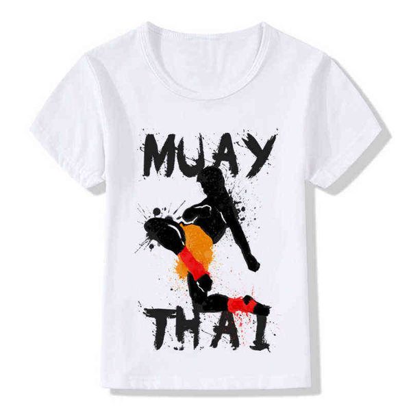 Ultimate Fighting Muay Thai Hardcore Fight Design T-shirts pour enfants Vêtements décontractés pour garçons et filles Hauts à la mode T-shirts G1224