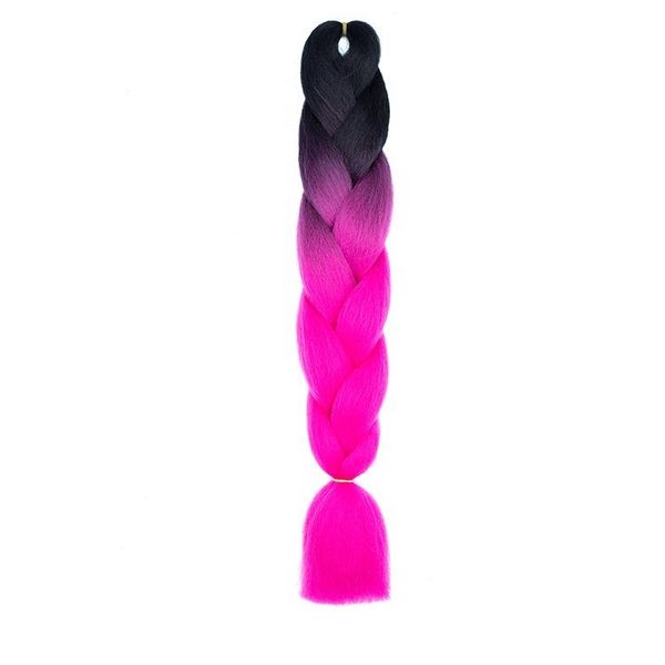 Ultra Braid Hair 24 pouces 100g Cheveux en fibres synthétiques de qualité supérieure Yaki Cheveux tressés à vague droite