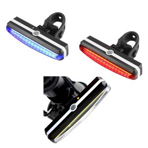 Ultra heldere fietslicht USB oplaadbare fietsstaartlicht Hoge intensiteit Hoge intensiteit LED NACHT Outdoor Cycling Safety zaklamp