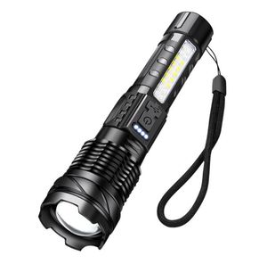 Lampe de poche ultra lumineuse torche lampe de poche de chasse tactique torche rechargeable USB puissante longue lampe de poche Led lampe lumières