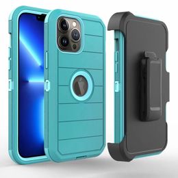 Heavy Duty Defender standaard telefoonhoesjes voor iPhone 15 Pro Max 14 Plus 13 Samsung Galaxy S23 FE Ultra A14 A24 A34 A54 Robuuste hybride schokbestendige hoes met riemclip